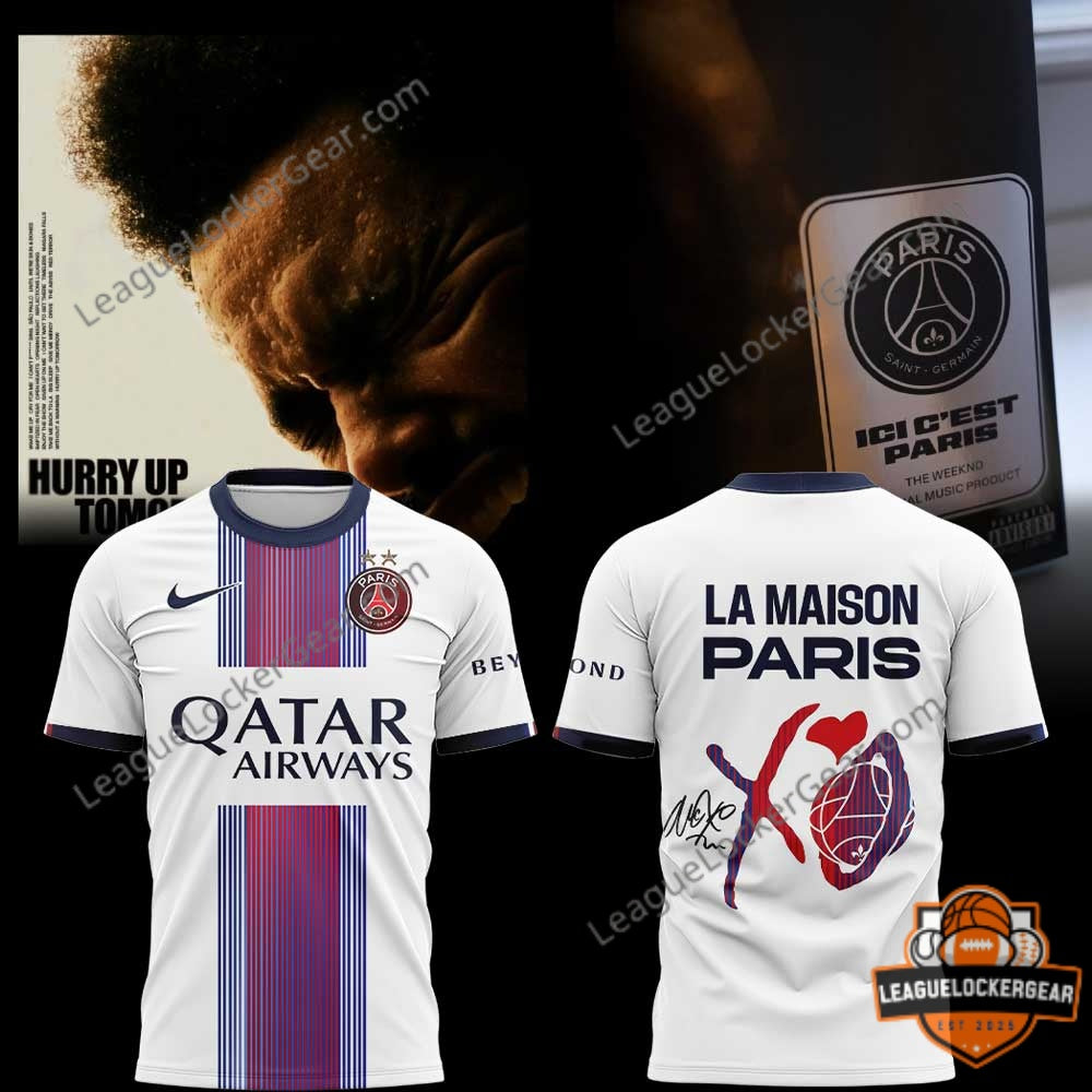 Paris Saint-Germain The Weeknd XO La Maison Paris Collaboration T-Shirt - LeagueLockerGear