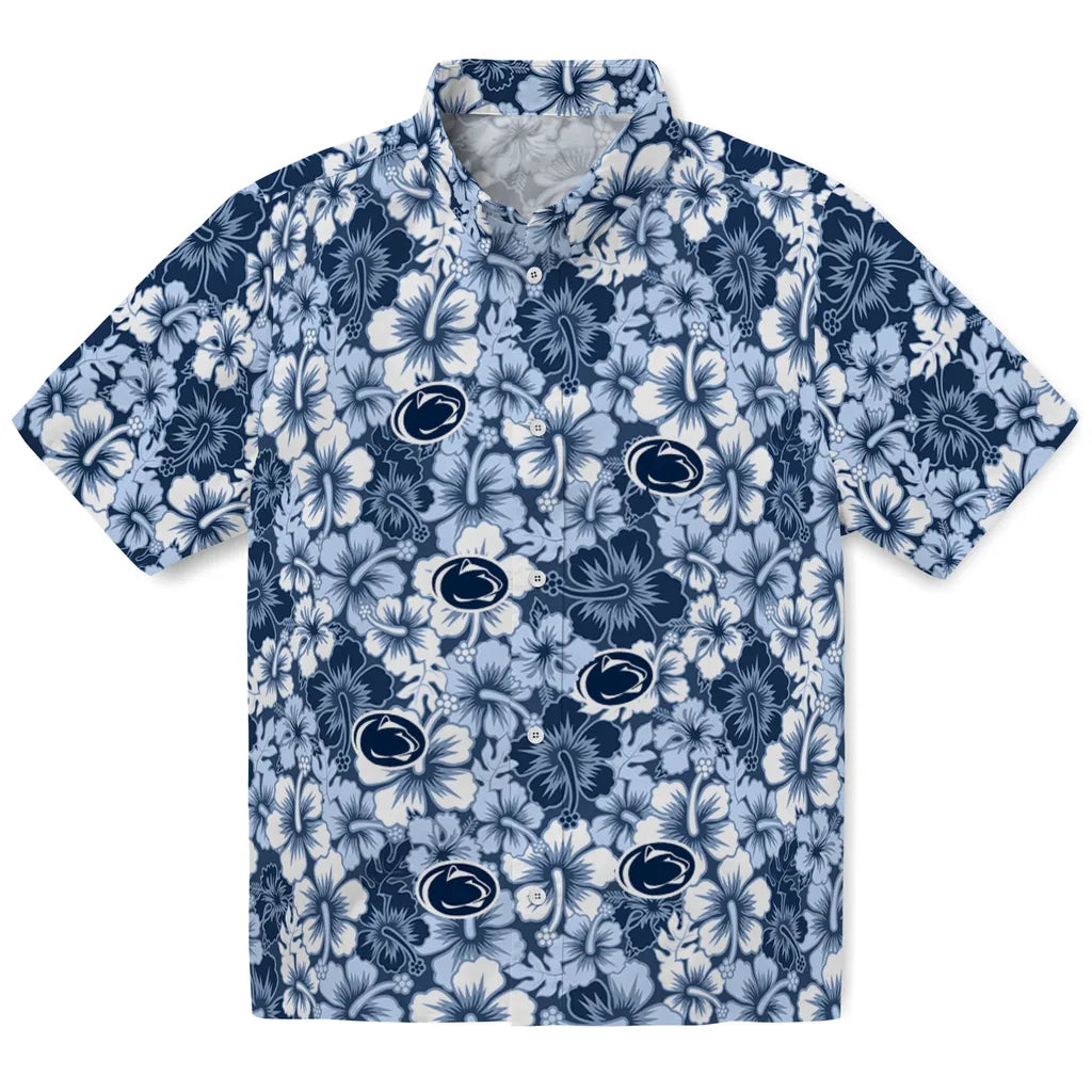Penn State Nittany Lions Hawaiian Shirt - Hibiscus Blooms | Hula Hawaiian Shirts
