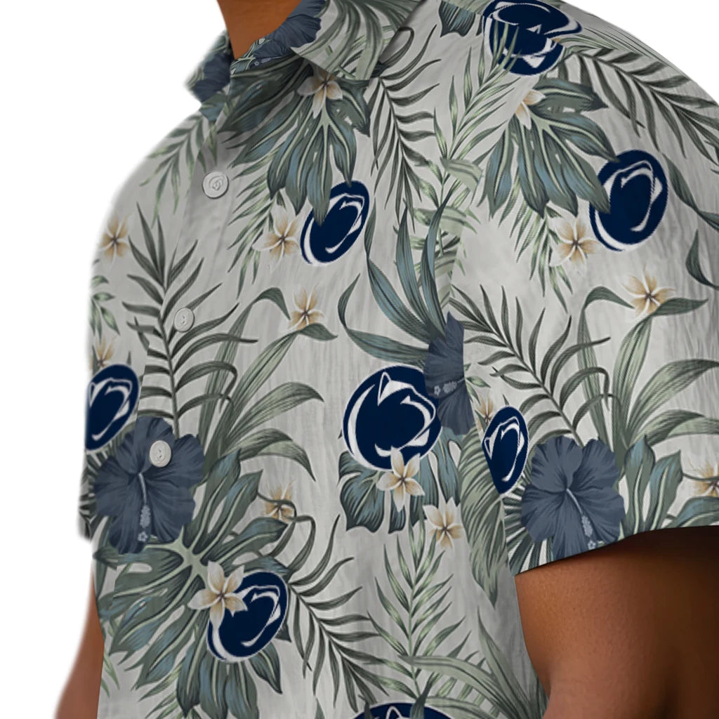 Penn State Nittany Lions Hawaiian Shirt - Hibiscus Designs | Hula Hawaiian Shirts