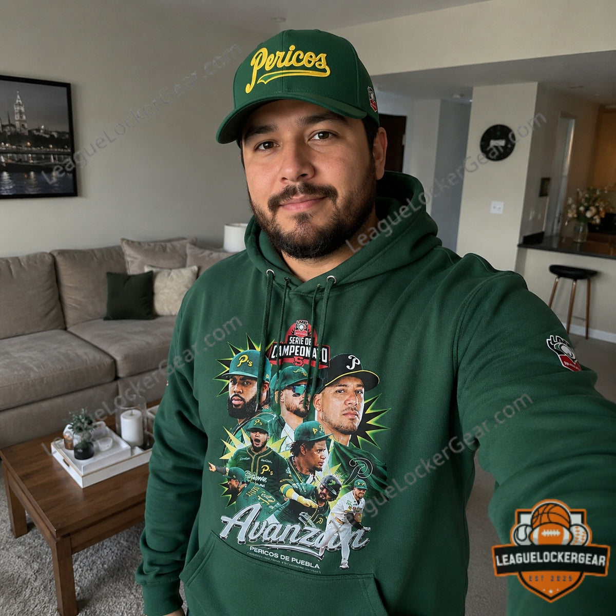 Pericos de Puebla Avanzan Serie de Campeonato 2025 Hoodie