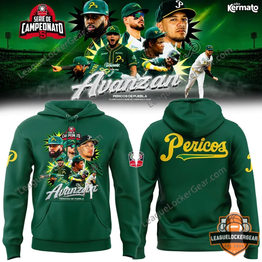 Pericos de Puebla Avanzan Serie de Campeonato 2025 Hoodie