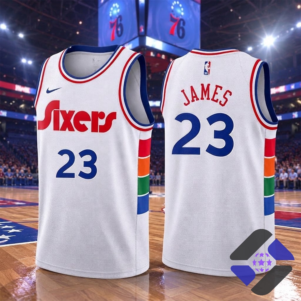 Philadelphia 76ers LeBron James City Edition Basketball Jersey