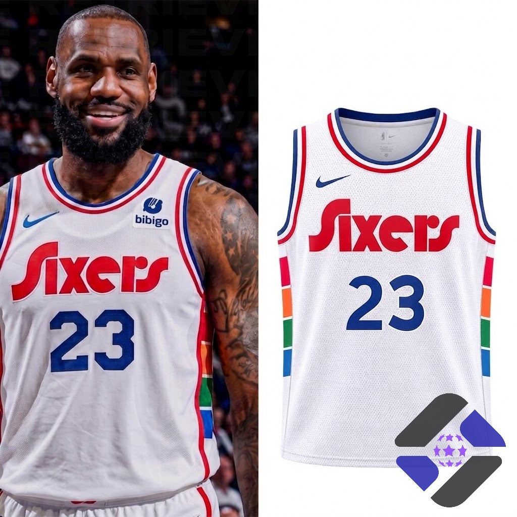Philadelphia 76ers LeBron James City Edition Basketball Jersey