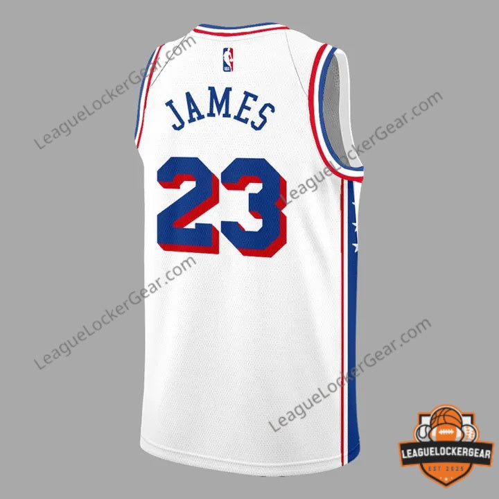Philadelphia 76ers LeBron James Welcome To Basketball Jersey - LeagueLockerGear
