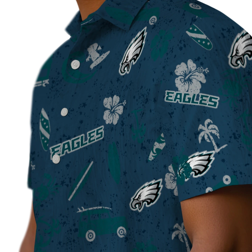 Philadelphia Eagles Hawaiian Shirt - Beach Vibe | Hula Hawaiian Shirts