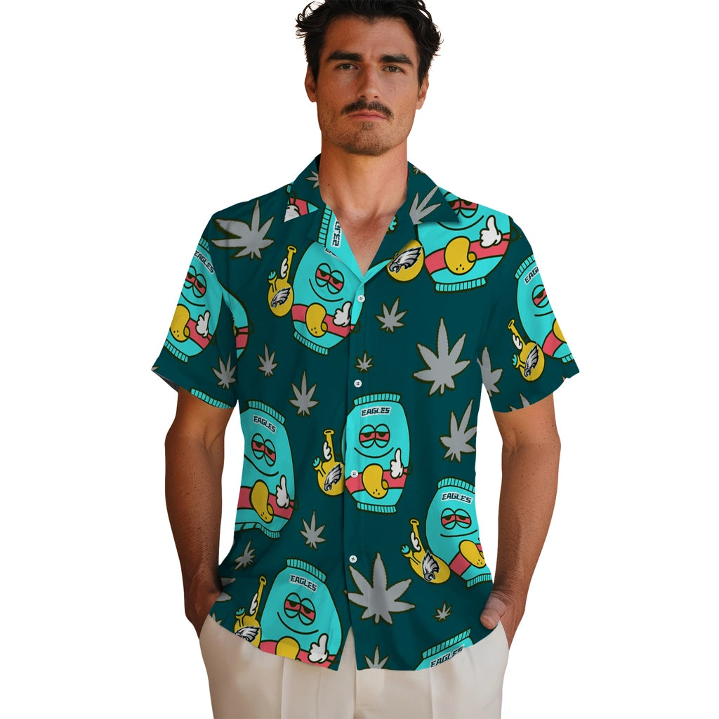 Philadelphia Eagles Hawaiian Shirt - Chill Vibe | Hula Hawaiian Shirts