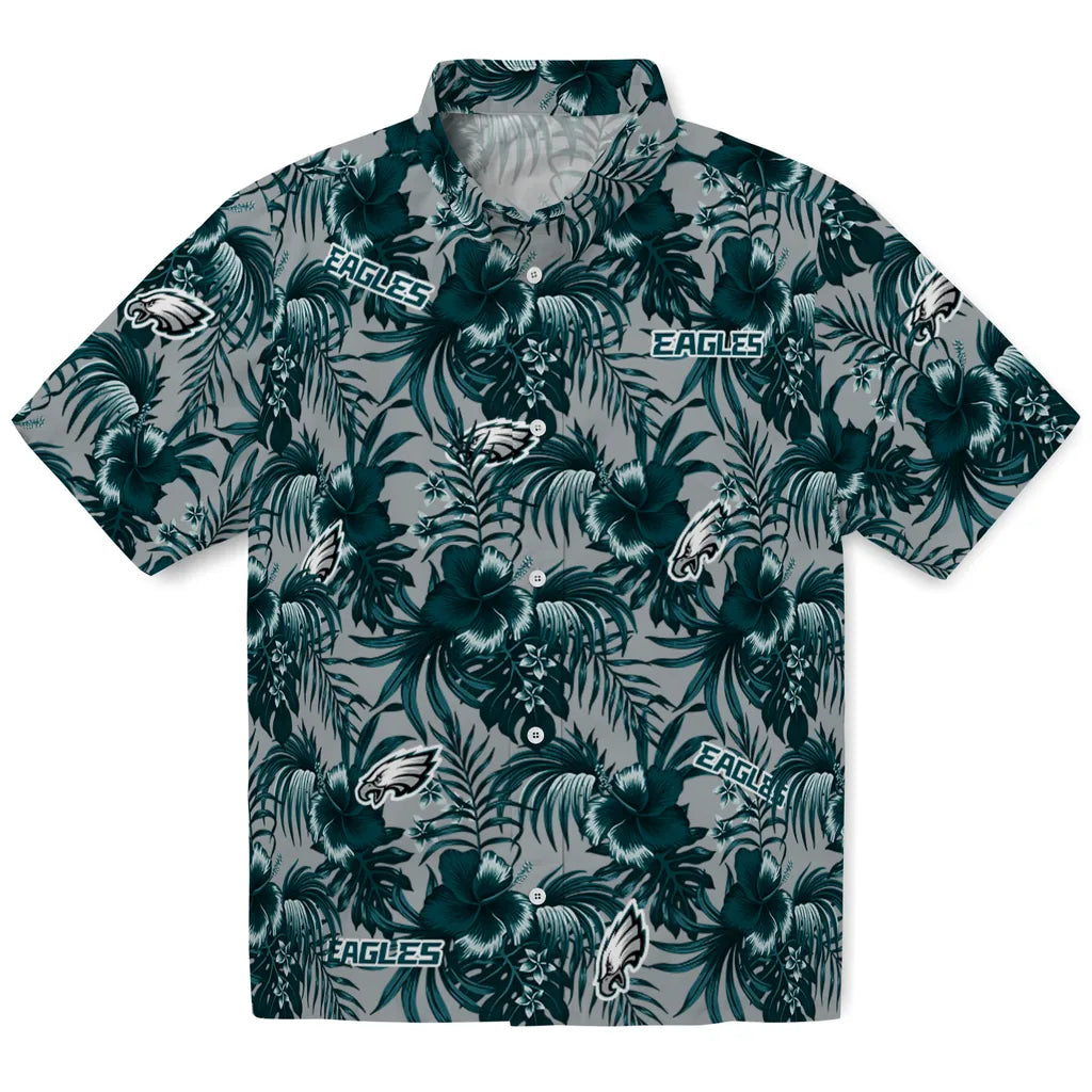 Philadelphia Eagles Hawaiian Shirt - Hibiscus Exotic | Hula Hawaiian Shirts