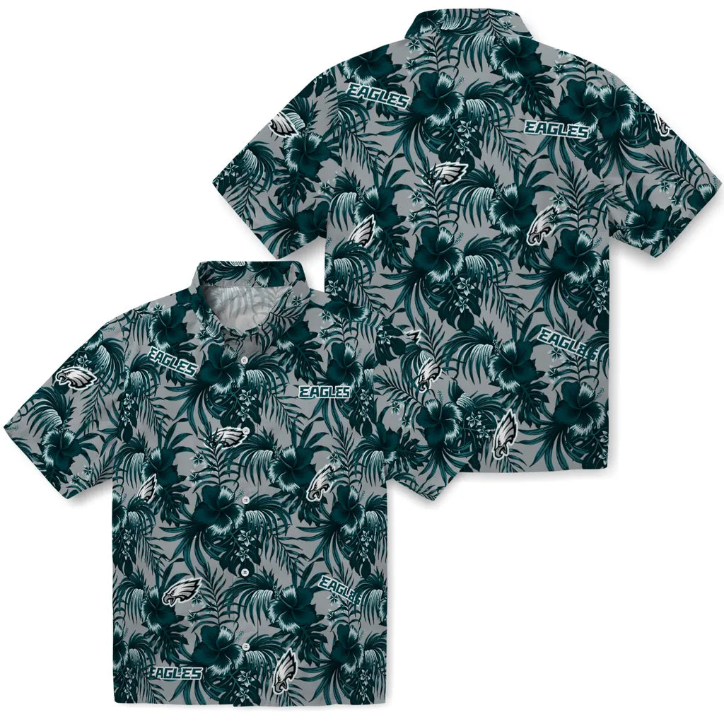 Philadelphia Eagles Hawaiian Shirt - Hibiscus Exotic | Hula Hawaiian Shirts