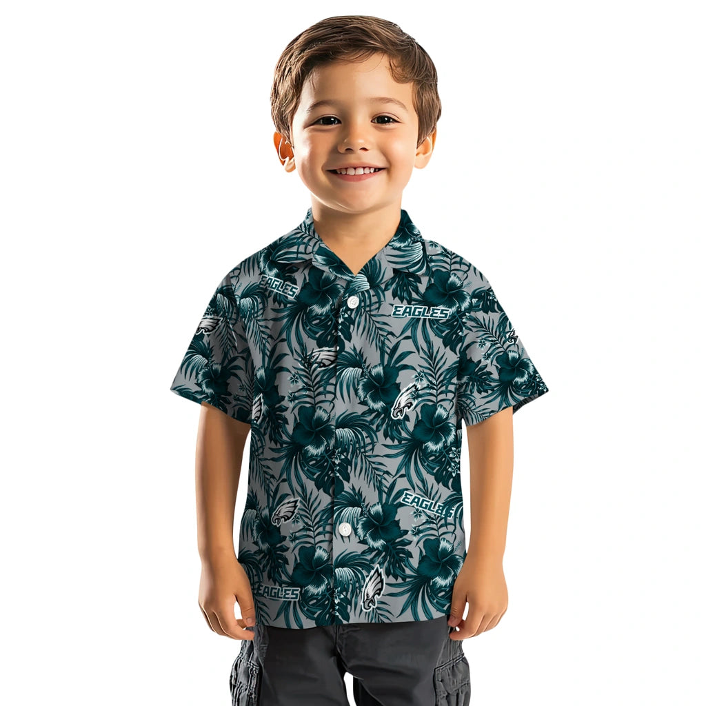 Philadelphia Eagles Hawaiian Shirt - Hibiscus Exotic | Hula Hawaiian Shirts