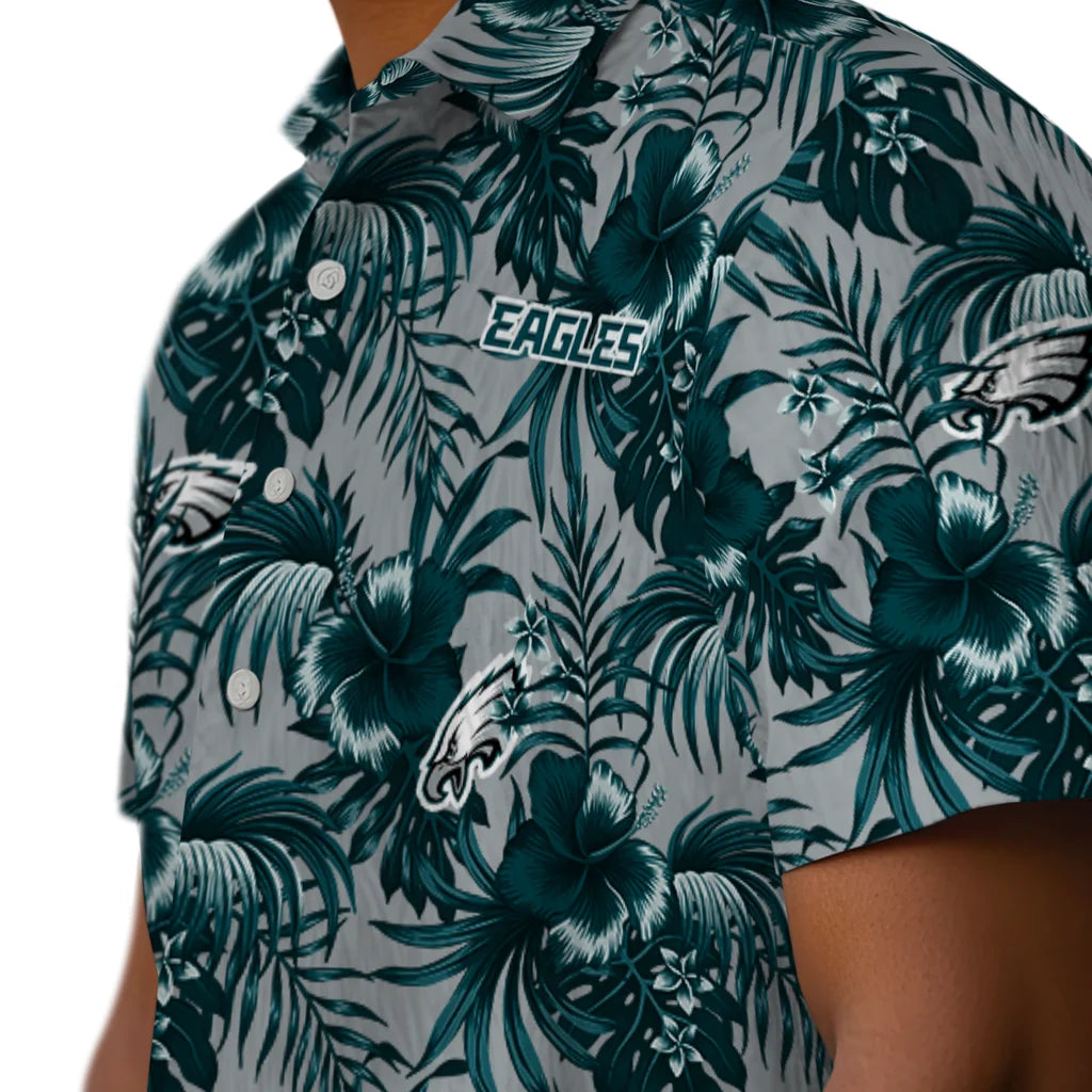 Philadelphia Eagles Hawaiian Shirt - Hibiscus Exotic | Hula Hawaiian Shirts