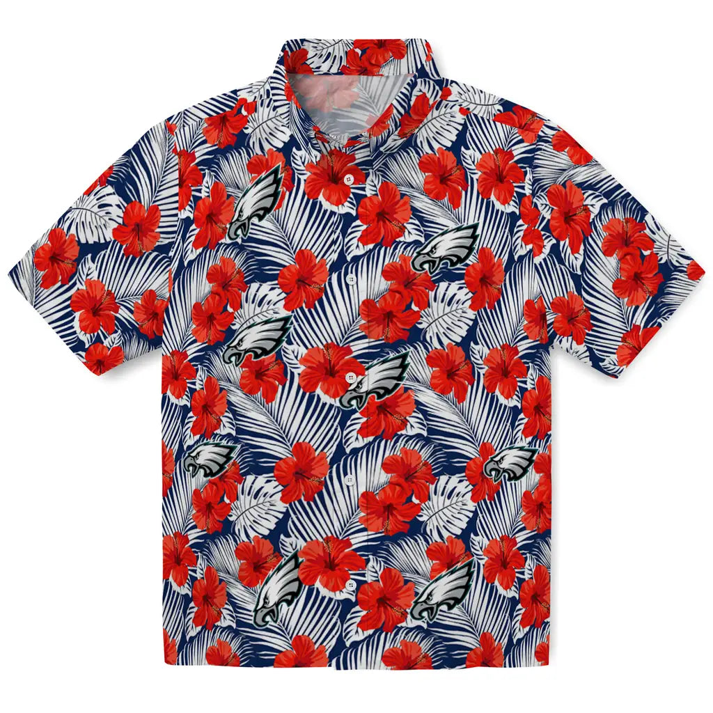 Philadelphia Eagles Hawaiian Shirt - Hibiscus Fiesta | Hula Hawaiian Shirts