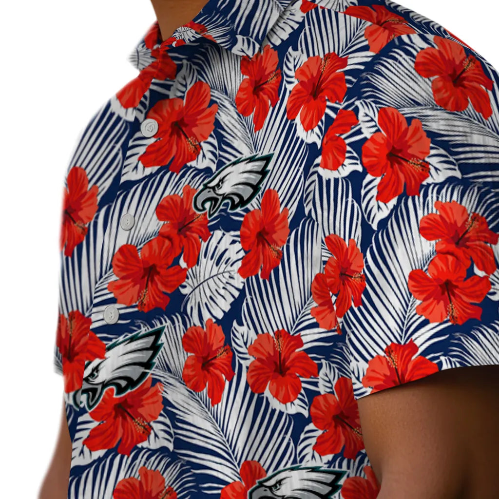 Philadelphia Eagles Hawaiian Shirt - Hibiscus Fiesta | Hula Hawaiian Shirts
