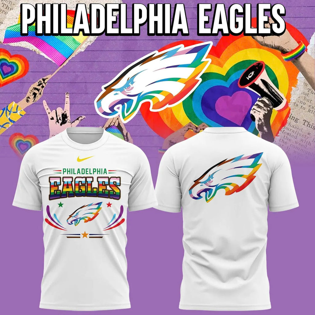 Philadelphia Eagles Pride Rainbow Hoodie - LeagueLockerGear