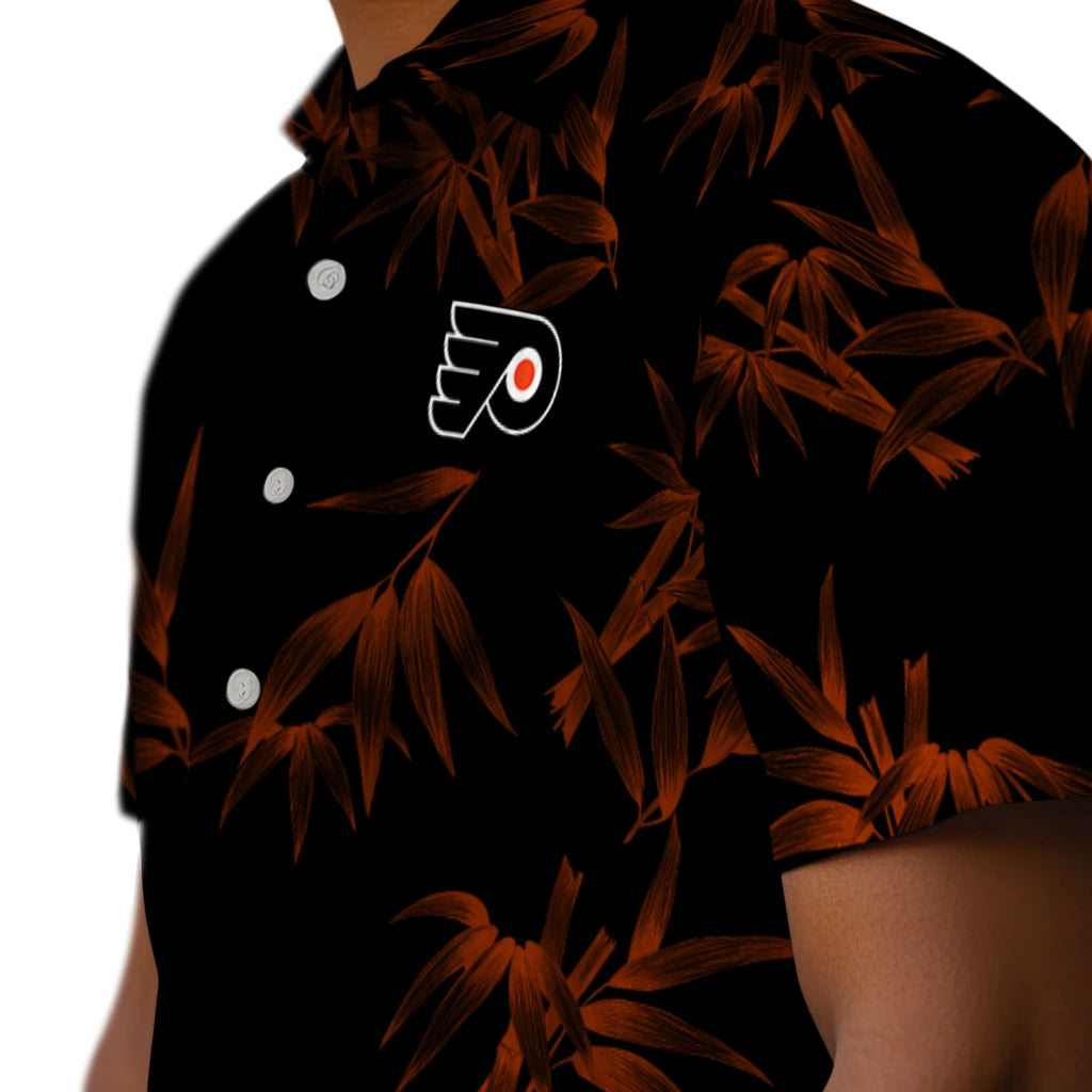 Philadelphia Flyers Hawaiian Shirt - Bamboo Branches | Hula Hawaiian Shirts