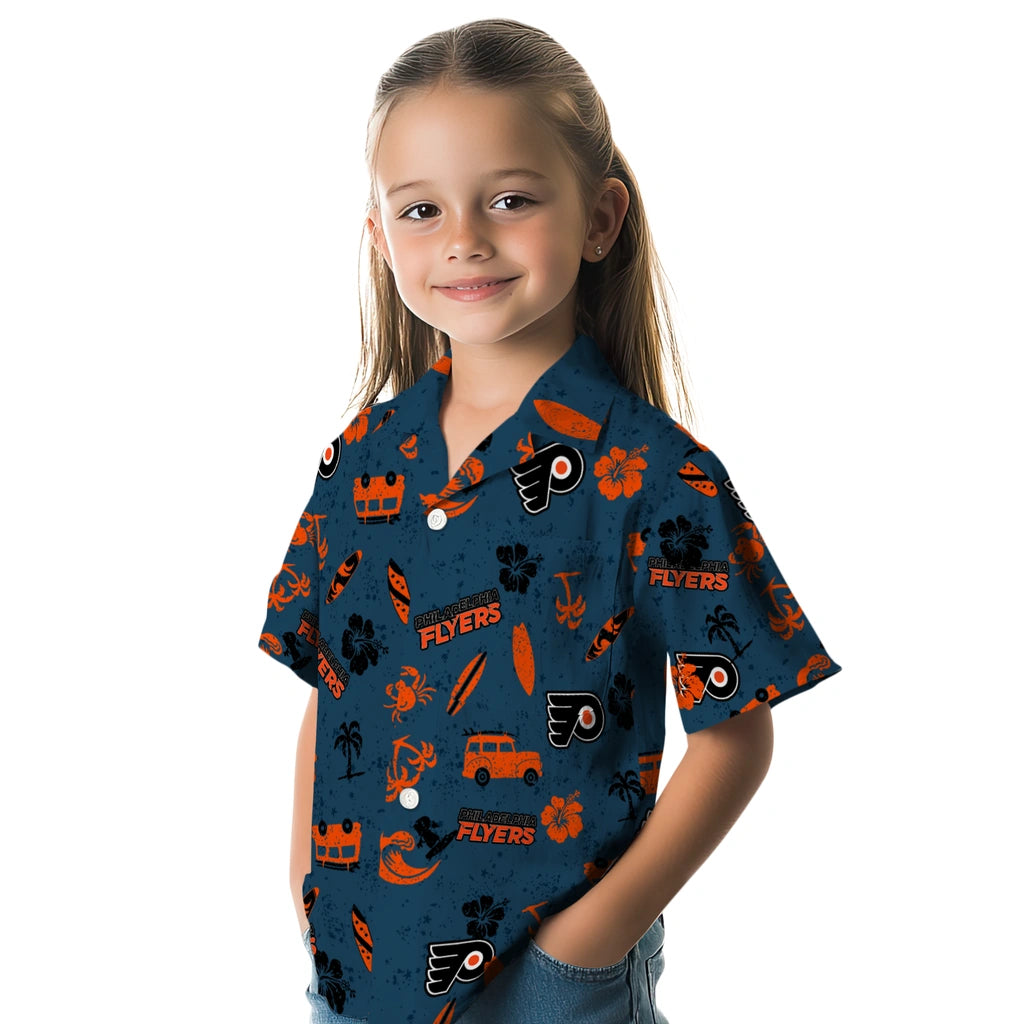 Philadelphia Flyers Hawaiian Shirt - Beach Vibe | Hula Hawaiian Shirts