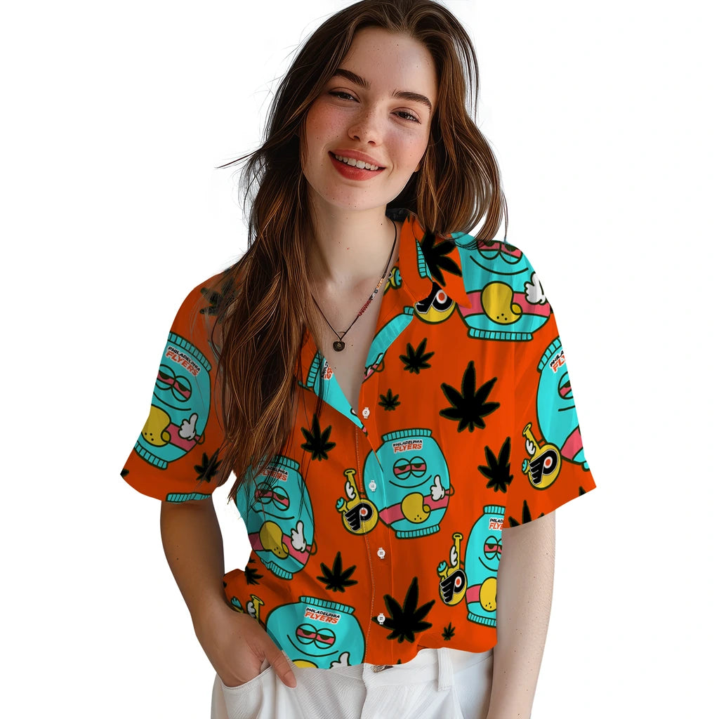 Philadelphia Flyers Hawaiian Shirt - Chill Vibe | Hula Hawaiian Shirts