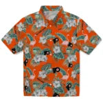 Philadelphia Flyers Hawaiian Shirt - Flamingo and Hibiscus | Hula Hawaiian Shirts