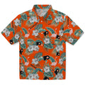 Philadelphia Flyers Hawaiian Shirt - Flamingo and Hibiscus | Hula Hawaiian Shirts