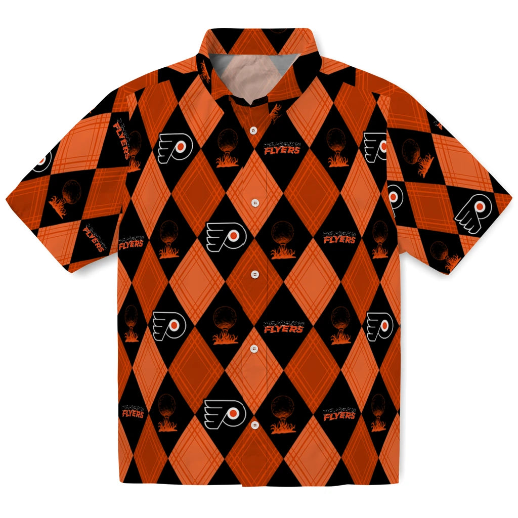 Philadelphia Flyers Hawaiian Shirt - Golfing Plaid | Hula Hawaiian Shirts