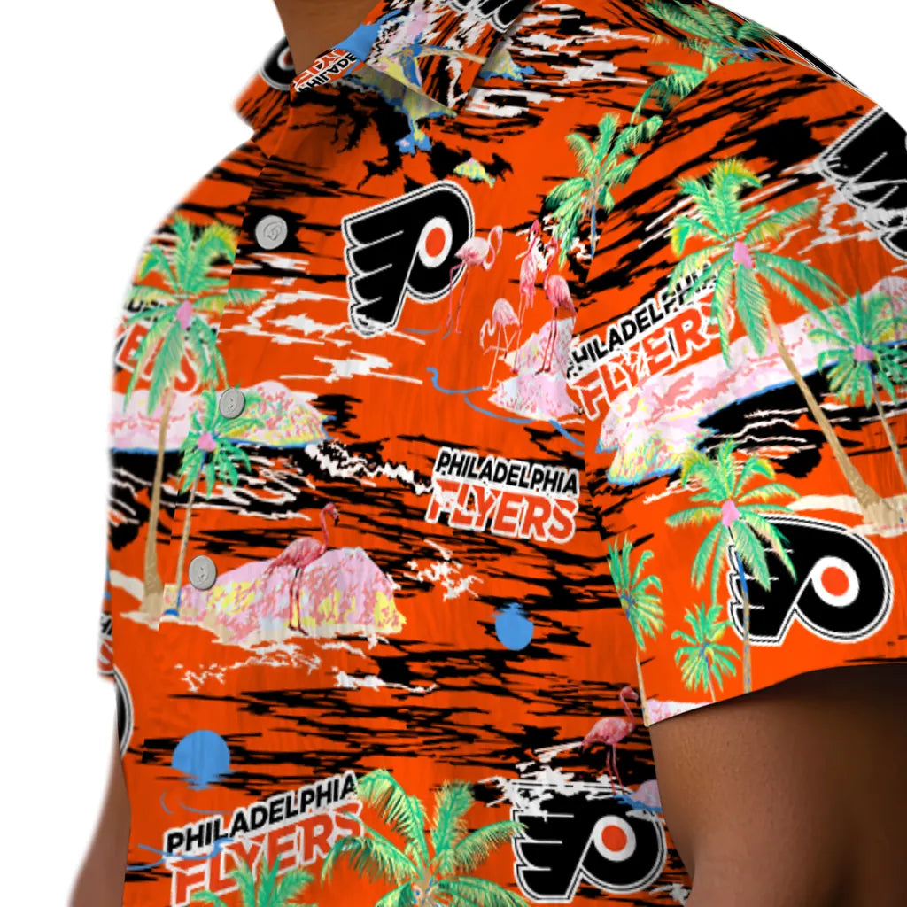 Philadelphia Flyers Hawaiian Shirt - Hawaii Island | Hula Hawaiian Shirts