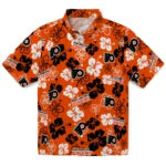 Philadelphia Flyers Hawaiian Shirt - Hibiscus Flower Design | Hula Hawaiian Shirts