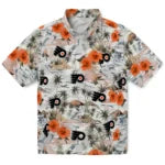 Philadelphia Flyers Hawaiian Shirt - Hibiscus Seaside | Hula Hawaiian Shirts