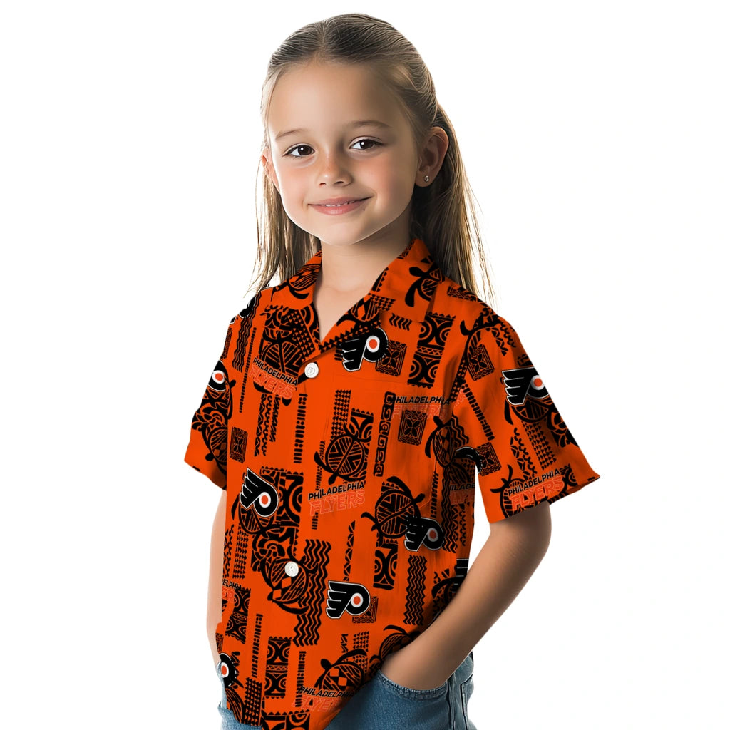 Philadelphia Flyers Hawaiian Shirt - Turtle Lines | Hula Hawaiian Shirts