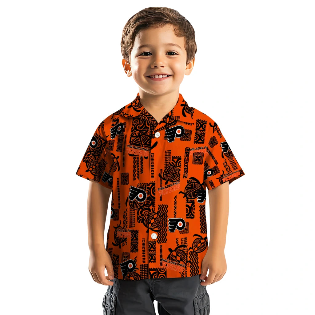 Philadelphia Flyers Hawaiian Shirt - Turtle Lines | Hula Hawaiian Shirts