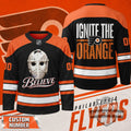 Philadelphia Flyers Believe Ignite The Orange Hockey Jersey - LeagueLockerGear
