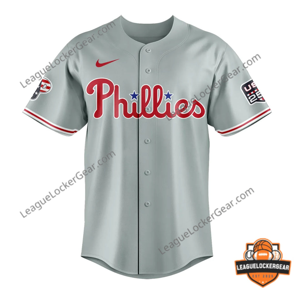 Philadelphia Phillies 4th of July Baseball Jersey - LeagueLockerGear