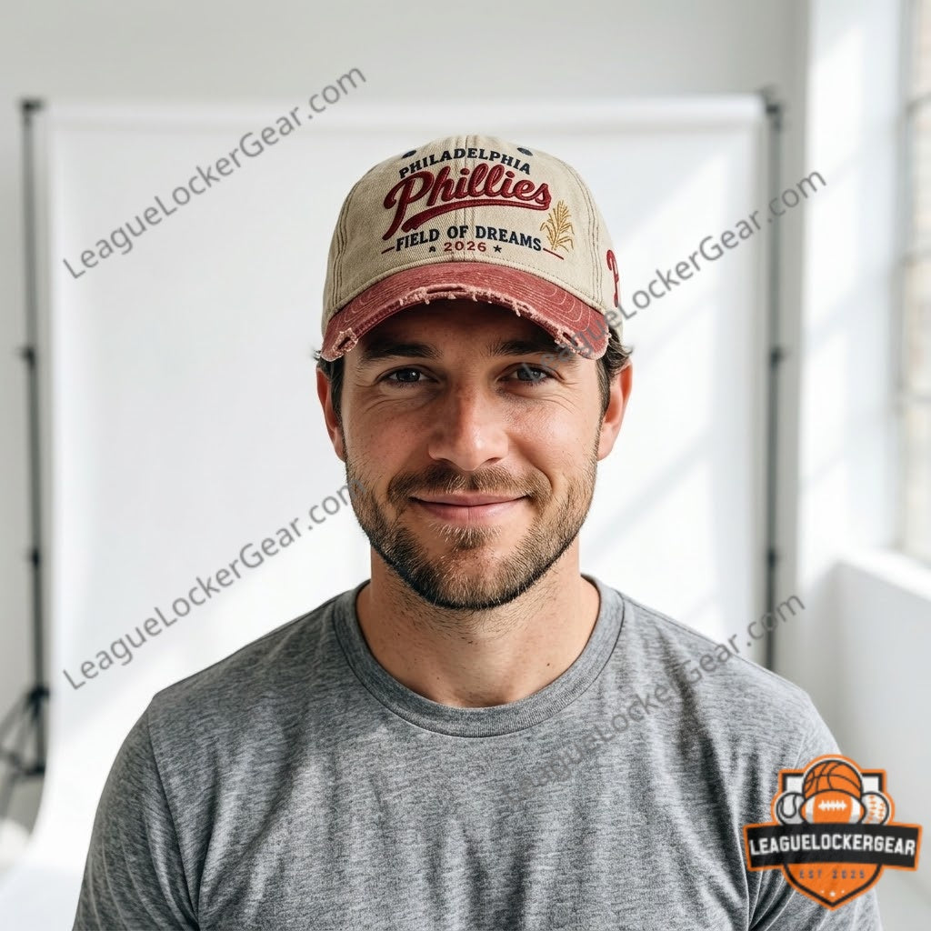Philadelphia Phillies Field of Dreams Game 2026 Baseball Cap - LeagueLockerGear