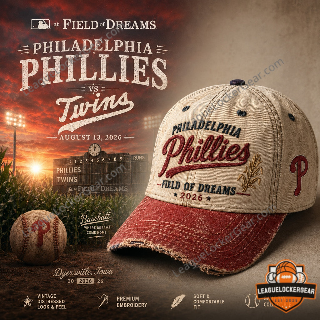 Philadelphia Phillies Field of Dreams Game 2026 Baseball Cap - LeagueLockerGear