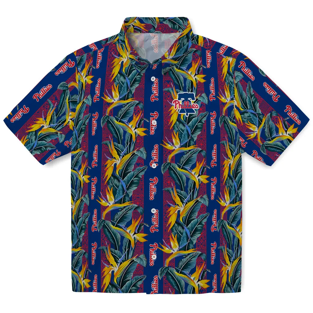 Philadelphia Phillies Hawaiian Shirt - Paradise Vines | Hula Hawaiian Shirts