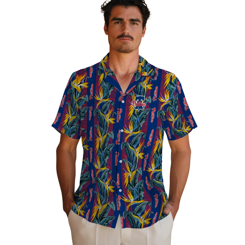 Philadelphia Phillies Hawaiian Shirt - Paradise Vines | Hula Hawaiian Shirts