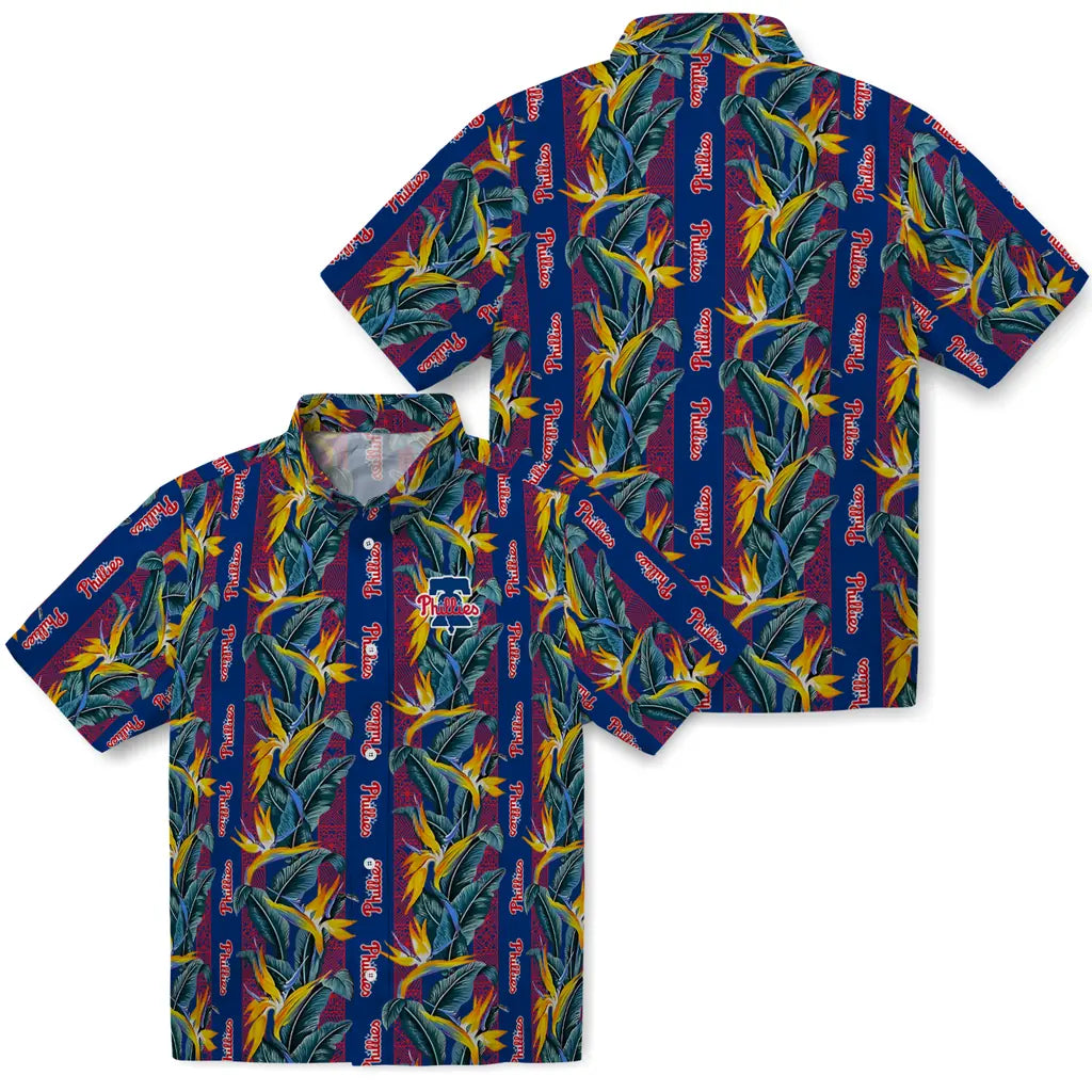 Philadelphia Phillies Hawaiian Shirt - Paradise Vines | Hula Hawaiian Shirts