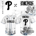 Philadelphia Phillies One Piece Gear 5 Luffy Baseball Jersey - LeagueLockerGear