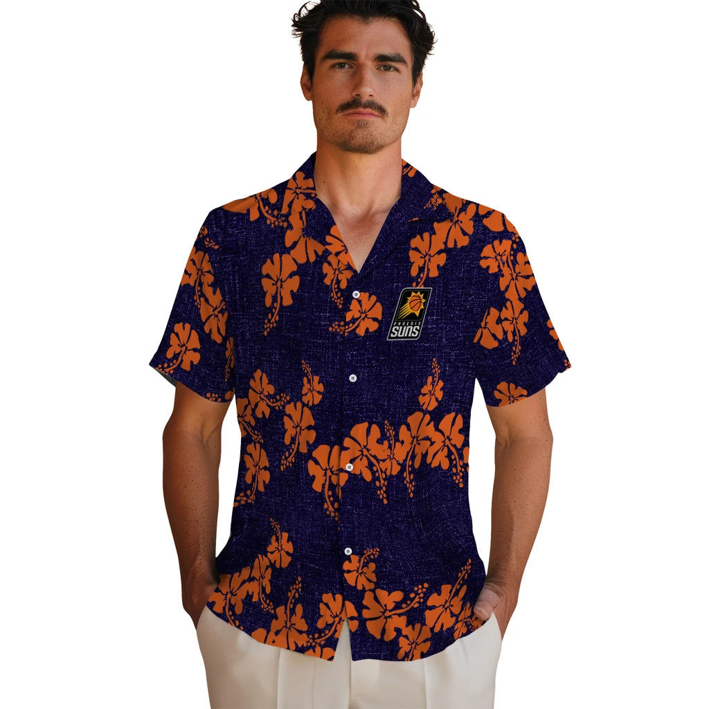 Phoenix Suns Hawaiian Shirt - 50th State Flower | Hula Hawaiian Shirts