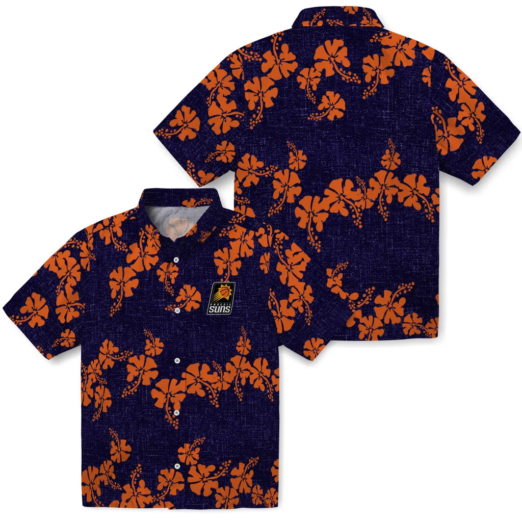 Phoenix Suns Hawaiian Shirt - 50th State Flower | Hula Hawaiian Shirts