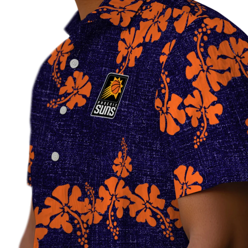 Phoenix Suns Hawaiian Shirt - 50th State Flower | Hula Hawaiian Shirts