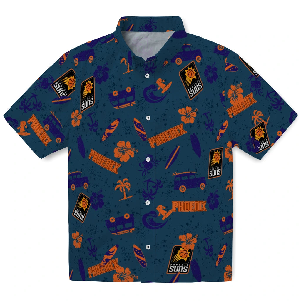 Phoenix Suns Hawaiian Shirt - Beach Vibe | Hula Hawaiian Shirts