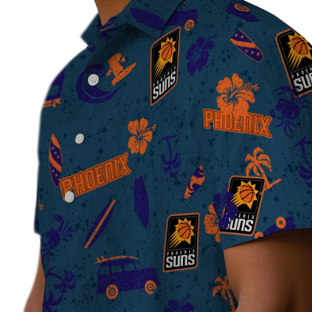 Phoenix Suns Hawaiian Shirt - Beach Vibe | Hula Hawaiian Shirts
