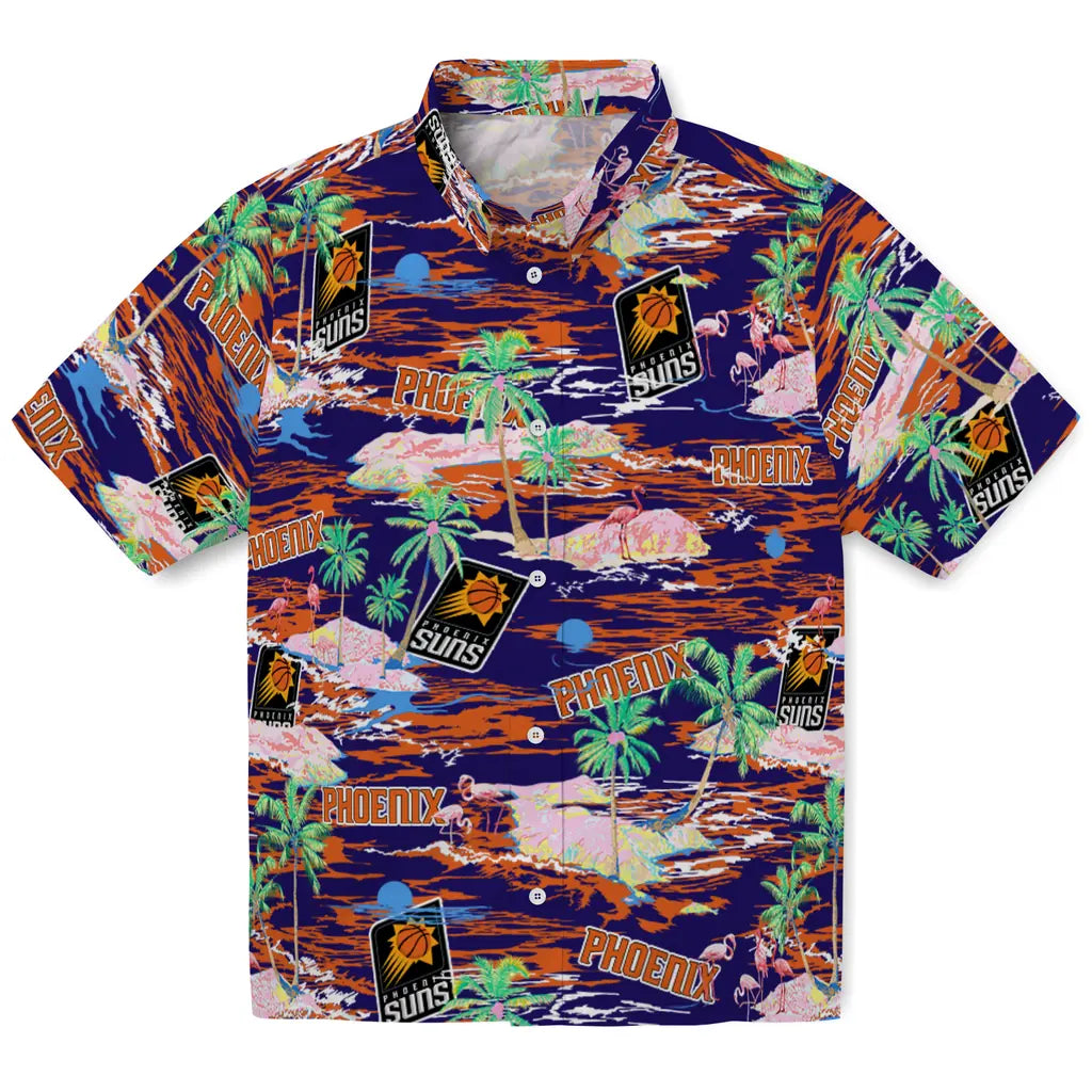 Phoenix Suns Hawaiian Shirt - Hawaii Island | Hula Hawaiian Shirts