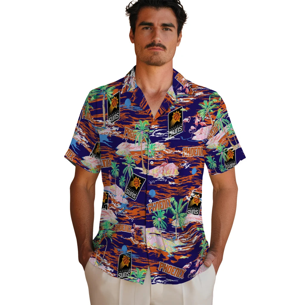 Phoenix Suns Hawaiian Shirt - Hawaii Island | Hula Hawaiian Shirts
