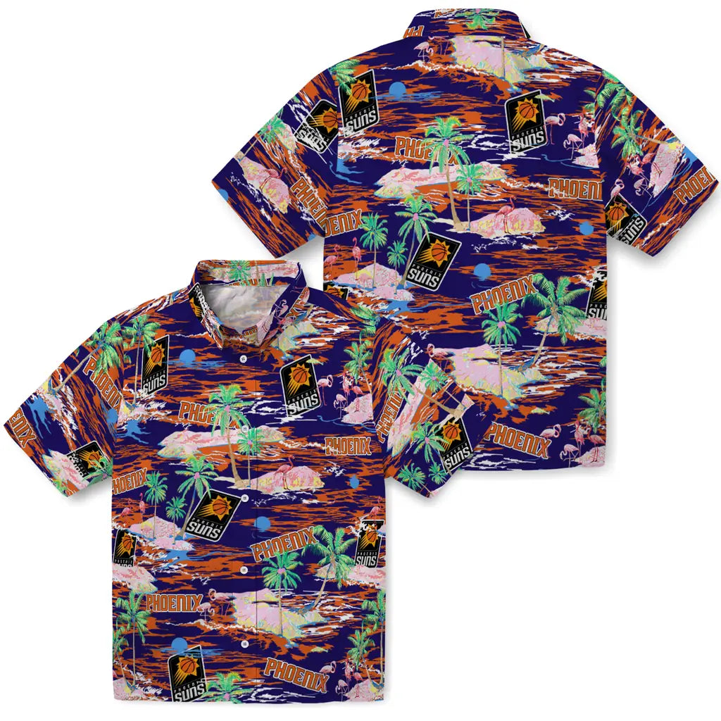 Phoenix Suns Hawaiian Shirt - Hawaii Island | Hula Hawaiian Shirts