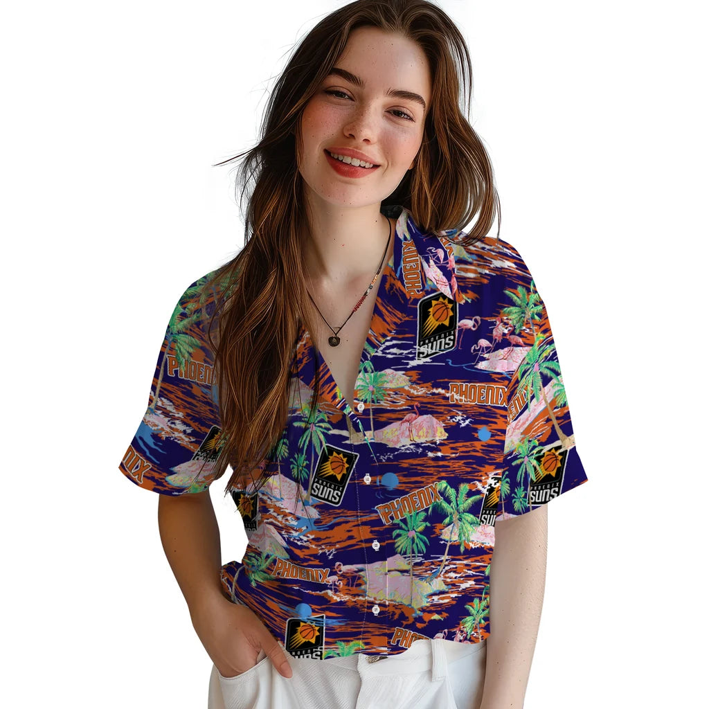 Phoenix Suns Hawaiian Shirt - Hawaii Island | Hula Hawaiian Shirts