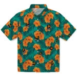 Phoenix Suns Hawaiian Shirt - Hibiscus and Palm Leaves | Hula Hawaiian Shirts