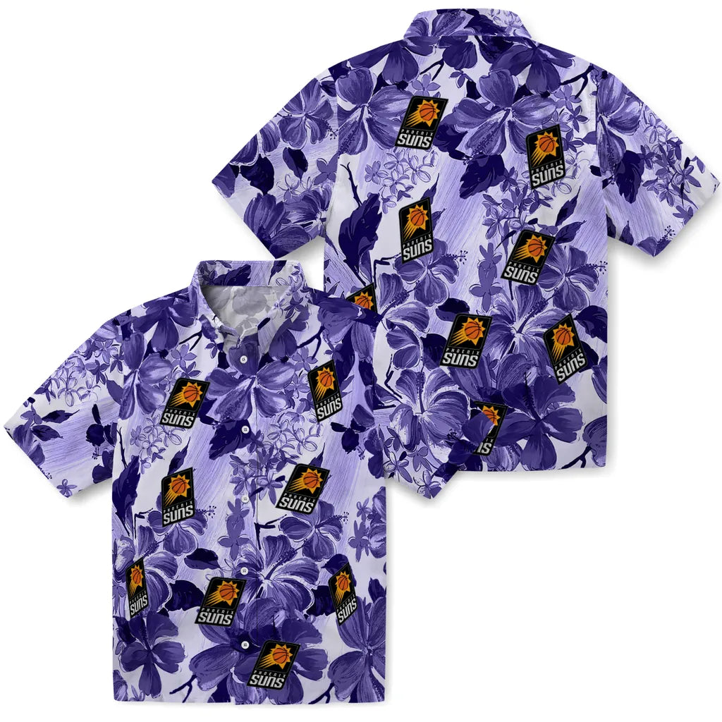 Phoenix Suns Hawaiian Shirt - Hibiscus Arrangement | Hula Hawaiian Shirts