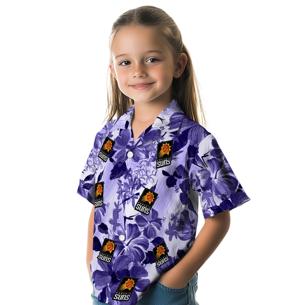 Phoenix Suns Hawaiian Shirt - Hibiscus Arrangement | Hula Hawaiian Shirts