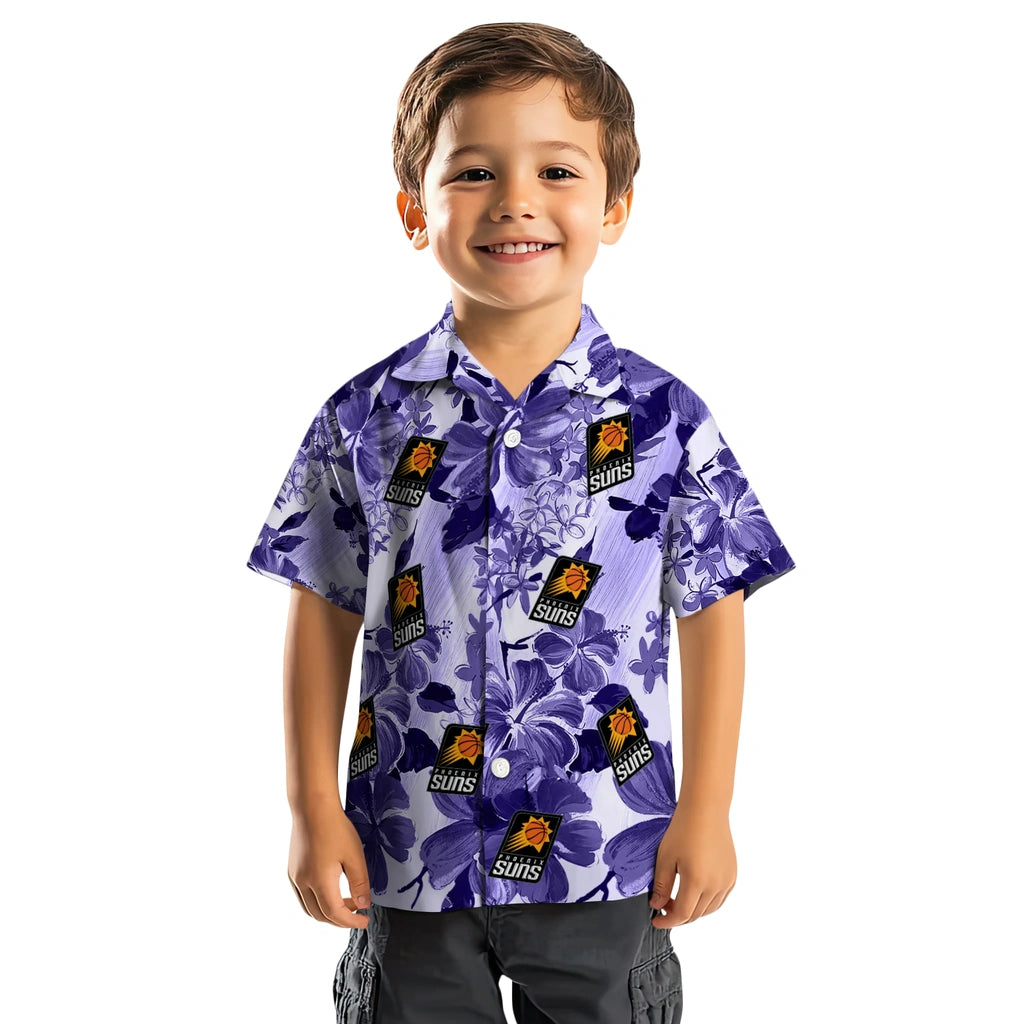 Phoenix Suns Hawaiian Shirt - Hibiscus Arrangement | Hula Hawaiian Shirts
