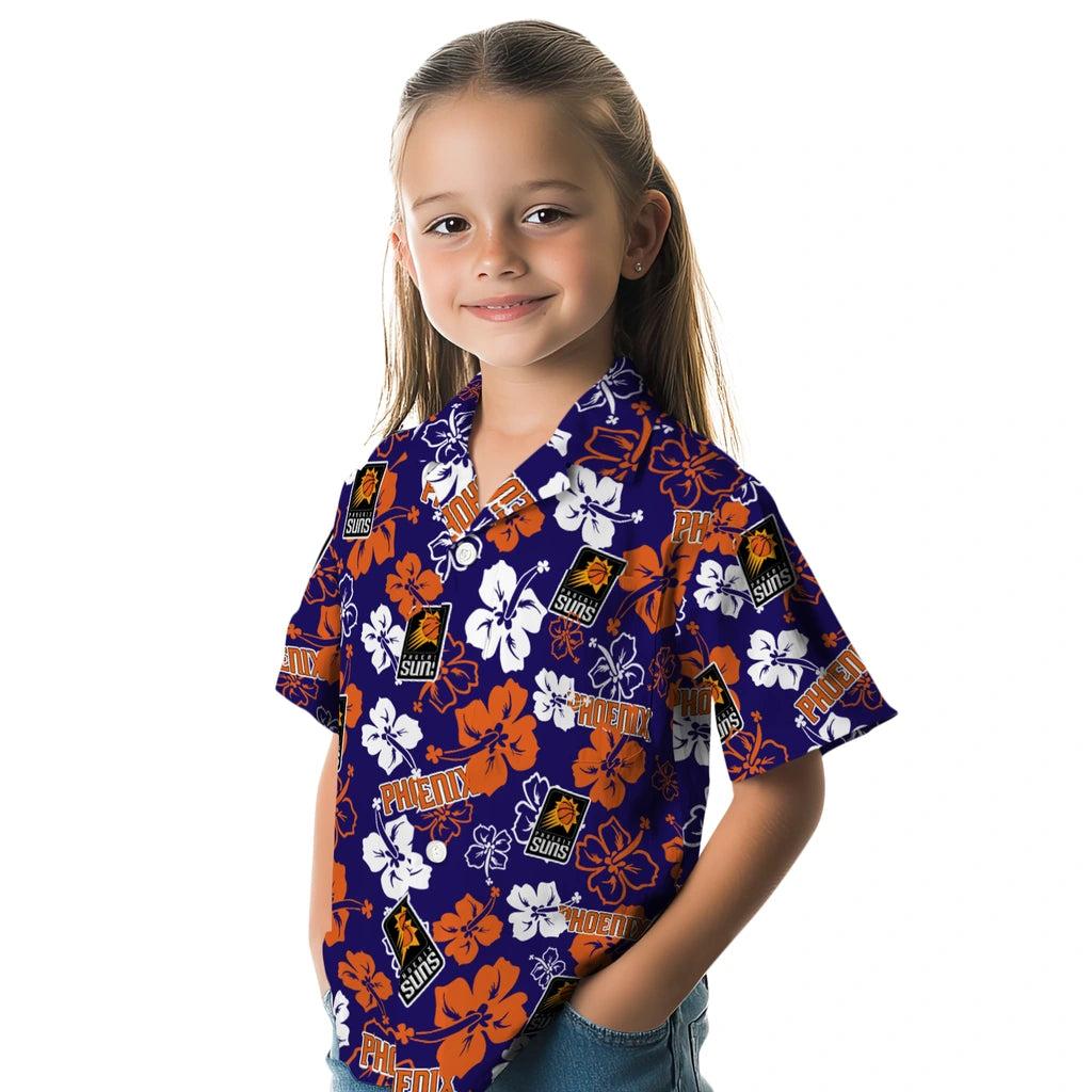 Phoenix Suns Hawaiian Shirt - Hibiscus Flower Design | Hula Hawaiian Shirts